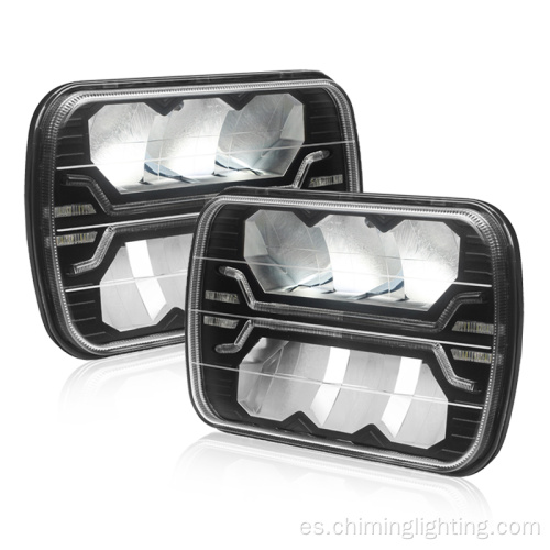 Ledero LED cuadrado de 5x7 pulgadas 12 V 24 V 24 V Camión de carretera LED CONDUCCIÓN Lámpara de conducción ATV Carretera LED Luz de trabajo Farto